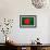 Bangladesh Flag Design with Wood Patterning - Flags of the World Series-Philippe Hugonnard-Framed Art Print displayed on a wall