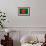 Bangladesh Flag Design with Wood Patterning - Flags of the World Series-Philippe Hugonnard-Framed Art Print displayed on a wall