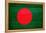 Bangladesh Flag Design with Wood Patterning - Flags of the World Series-Philippe Hugonnard-Framed Stretched Canvas