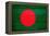 Bangladesh Flag Design with Wood Patterning - Flags of the World Series-Philippe Hugonnard-Framed Stretched Canvas