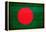 Bangladesh Flag Design with Wood Patterning - Flags of the World Series-Philippe Hugonnard-Framed Stretched Canvas