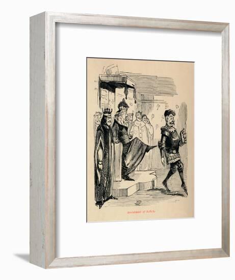 'Banishment of Suffolk',-John Leech-Framed Giclee Print