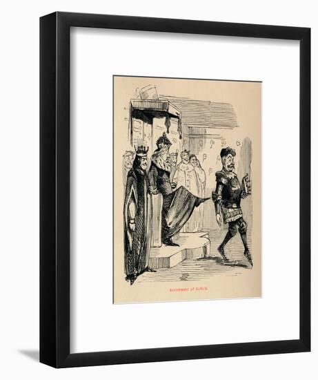 'Banishment of Suffolk',-John Leech-Framed Giclee Print