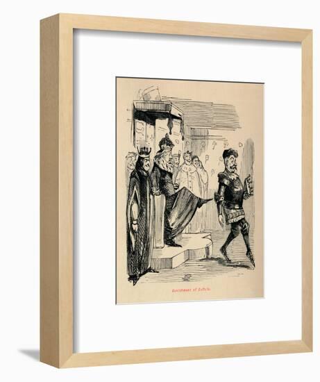 'Banishment of Suffolk',-John Leech-Framed Giclee Print