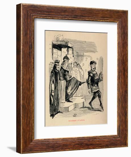 'Banishment of Suffolk',-John Leech-Framed Giclee Print