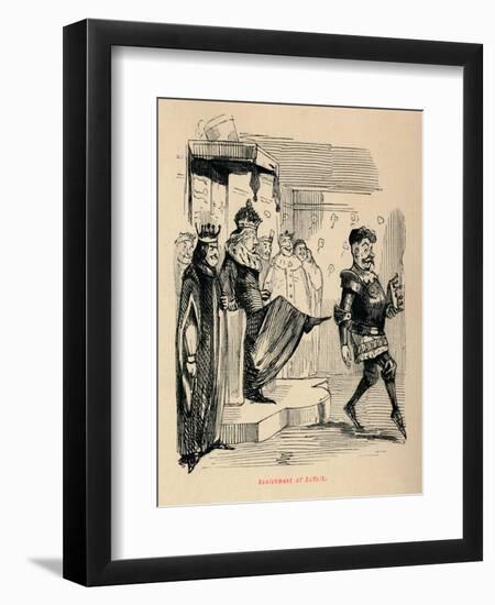 'Banishment of Suffolk',-John Leech-Framed Giclee Print