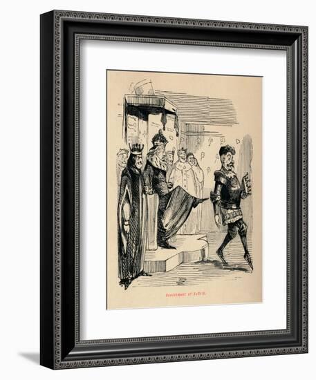 'Banishment of Suffolk',-John Leech-Framed Giclee Print