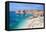 Banje beach, Old Port and Dubrovnik Old Town, Dubrovnik, Dalmatian Coast, Croatia, Europe-Neale Clark-Framed Premier Image Canvas