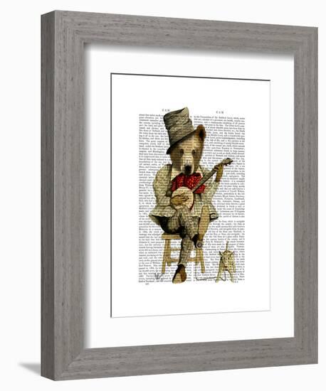 Banjo Bear-Fab Funky-Framed Art Print