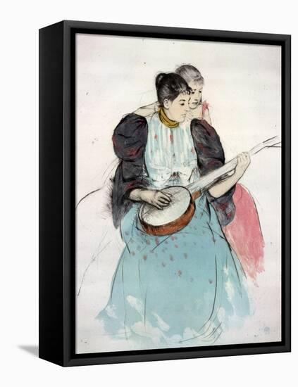 Banjo Lesson, 1893-Mary Cassatt-Framed Premier Image Canvas