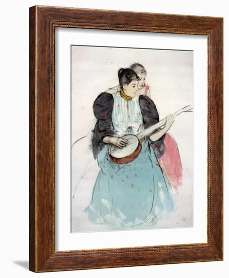 Banjo Lesson, 1893-Mary Cassatt-Framed Giclee Print