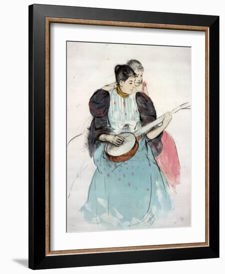 Banjo Lesson, 1893-Mary Cassatt-Framed Giclee Print