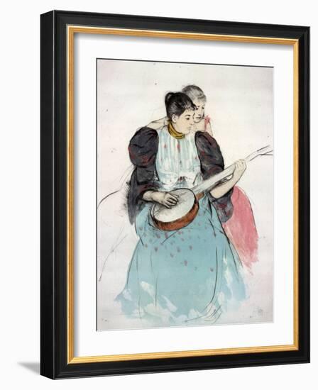 Banjo Lesson, 1893-Mary Cassatt-Framed Giclee Print