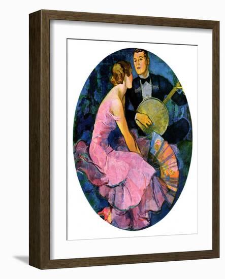 "Banjo Serenade,"April 11, 1931-John LaGatta-Framed Giclee Print