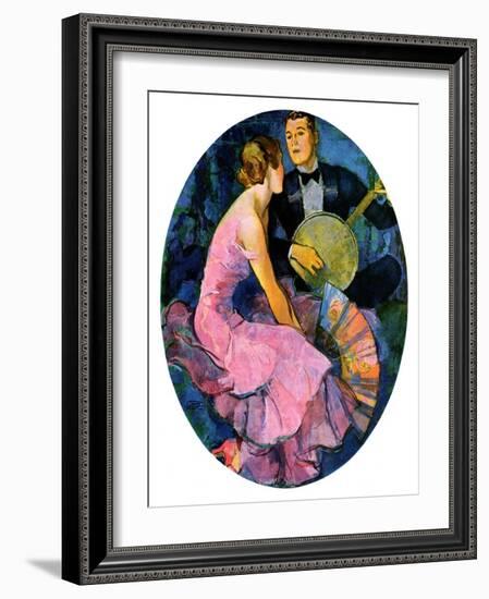 "Banjo Serenade,"April 11, 1931-John LaGatta-Framed Giclee Print