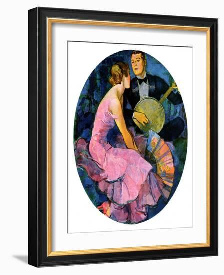 "Banjo Serenade,"April 11, 1931-John LaGatta-Framed Giclee Print
