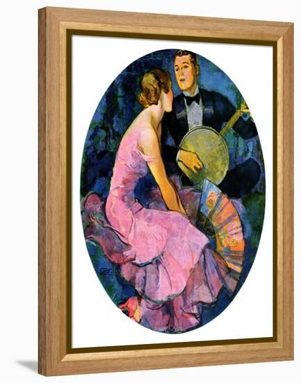 "Banjo Serenade,"April 11, 1931-John LaGatta-Framed Premier Image Canvas