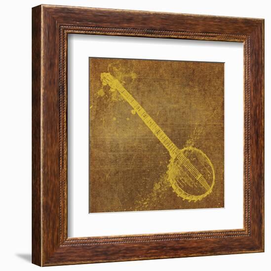 Banjo-John W^ Golden-Framed Art Print