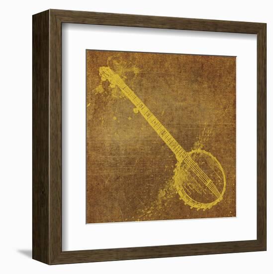 Banjo-John W^ Golden-Framed Art Print