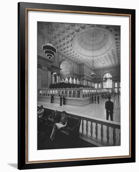 Bank Floor of National City Bank-Herbert Gehr-Framed Photographic Print