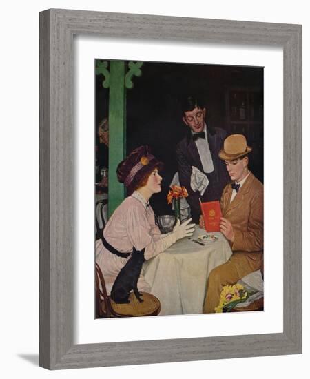 'Bank Holiday', 1912 (1935)-William Strang-Framed Giclee Print