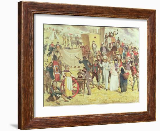 Bank Holiday or the Fun of the Fair-Charles Altamont Doyle-Framed Giclee Print