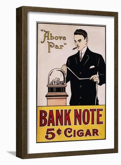 Bank Note 5 Cent Cigar Poster-null-Framed Giclee Print