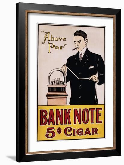 Bank Note 5 Cent Cigar Poster-null-Framed Giclee Print