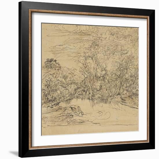 Bank of a Pond-Rodolphe Bresdin-Framed Giclee Print