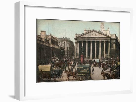 'Bank of England and Royal Exchange', c1910-Unknown-Framed Giclee Print
