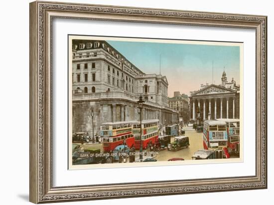 Bank of England, Royal Exchange, London-null-Framed Art Print