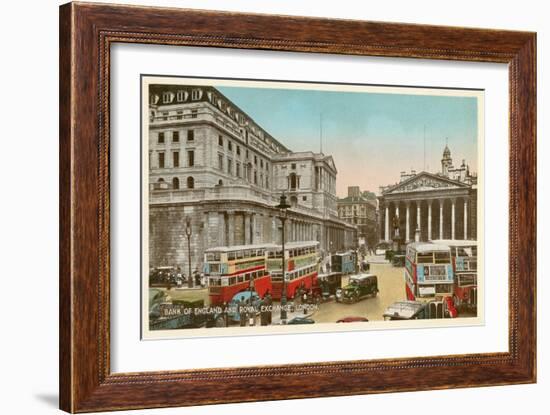 Bank of England, Royal Exchange, London-null-Framed Art Print