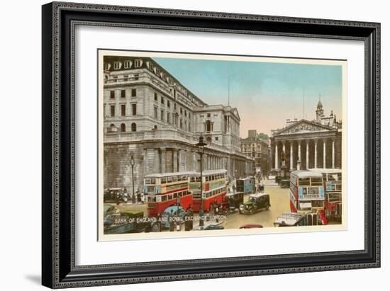 Bank of England, Royal Exchange, London-null-Framed Art Print