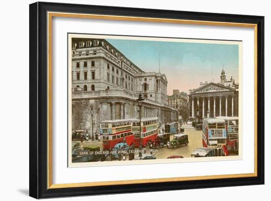 Bank of England, Royal Exchange, London-null-Framed Art Print