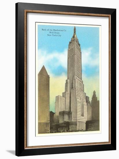 Bank of Manhattan, New York City-null-Framed Art Print