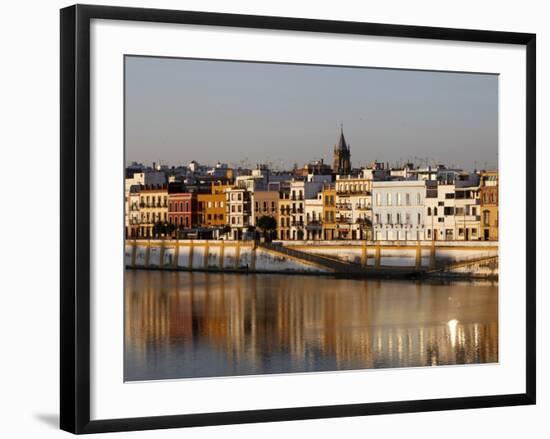 Bank of the Guadalquivir River, Seville, Andalucia, Spain, Europe-Godong-Framed Photographic Print