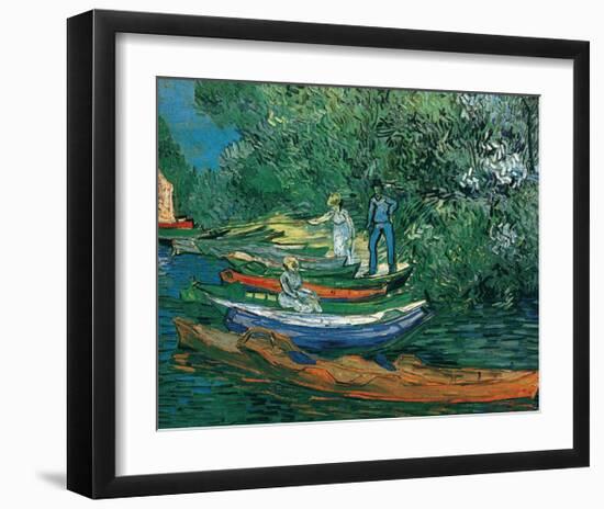 Bank of the Oise at Auvers, c.1890-Vincent van Gogh-Framed Art Print