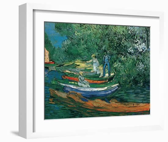 Bank of the Oise at Auvers, c.1890-Vincent van Gogh-Framed Art Print