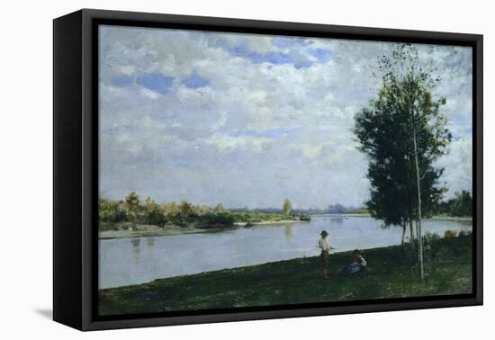 Bank of the Po, 1881-Demetrio Cosola-Framed Premier Image Canvas