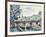 Bank of the Seine Near the Pont Des Arts with a View of the Louvre, Early 20th Century-Paul Signac-Framed Giclee Print