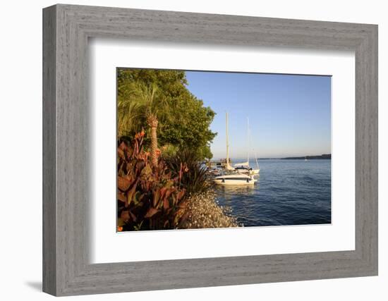 Bank Promenade uberlingen, Lake of Constance, Germany-Ernst Wrba-Framed Photographic Print