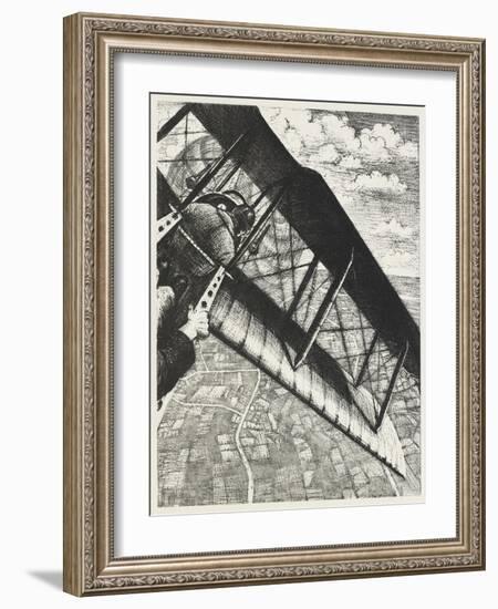 Banking at 4,000 Feet, 1917 (Litho)-Christopher Richard Wynne Nevinson-Framed Giclee Print