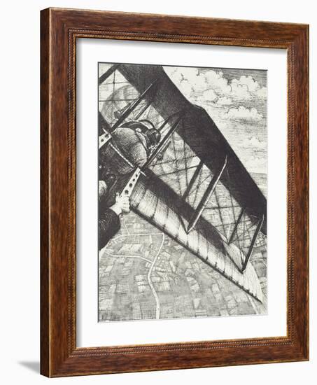 Banking at 4000 Feet, C. 1918-Christopher Richard Wynne Nevinson-Framed Giclee Print