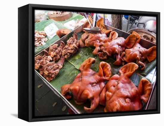 Bankok Food Market with a a Large Variety of Food Choices-Terry Eggers-Framed Premier Image Canvas