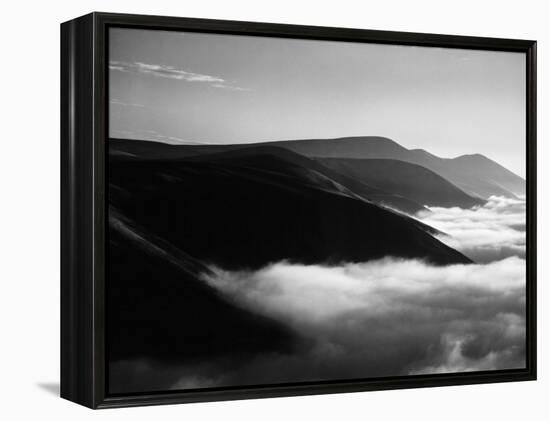 Banks of Fog Enveloping Mountains Outside San Francisco-Margaret Bourke-White-Framed Premier Image Canvas