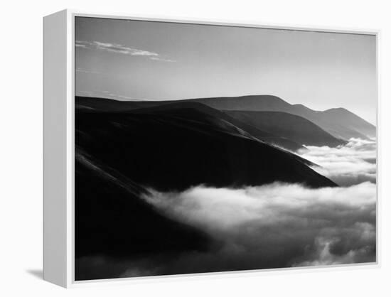 Banks of Fog Enveloping Mountains Outside San Francisco-Margaret Bourke-White-Framed Premier Image Canvas