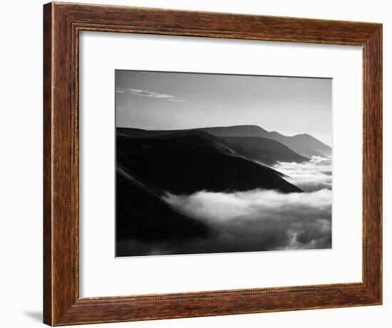 Banks of Fog Enveloping Mountains Outside San Francisco-Margaret Bourke-White-Framed Premium Photographic Print