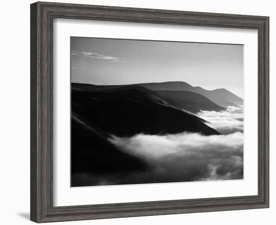 Banks of Fog Enveloping Mountains Outside San Francisco-Margaret Bourke-White-Framed Photographic Print