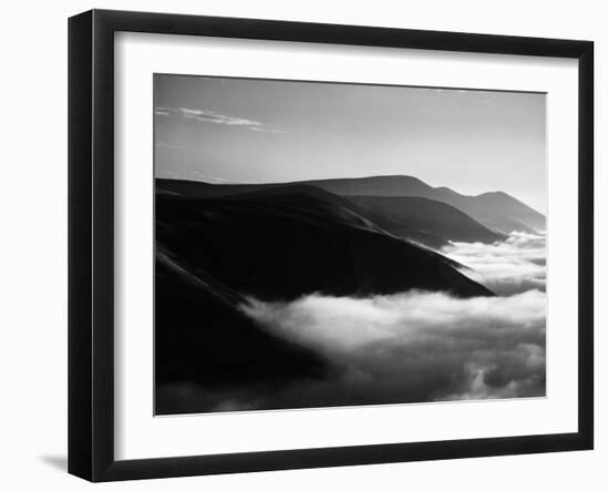 Banks of Fog Enveloping Mountains Outside San Francisco-Margaret Bourke-White-Framed Photographic Print