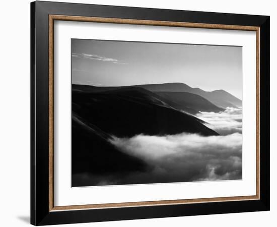 Banks of Fog Enveloping Mountains Outside San Francisco-Margaret Bourke-White-Framed Photographic Print